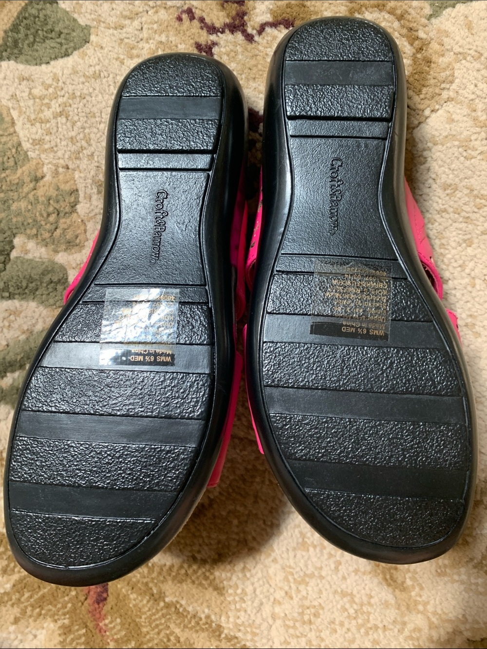 croft & barrow Pink Laser-Cut Slide Sandals - Picture 4 of 4